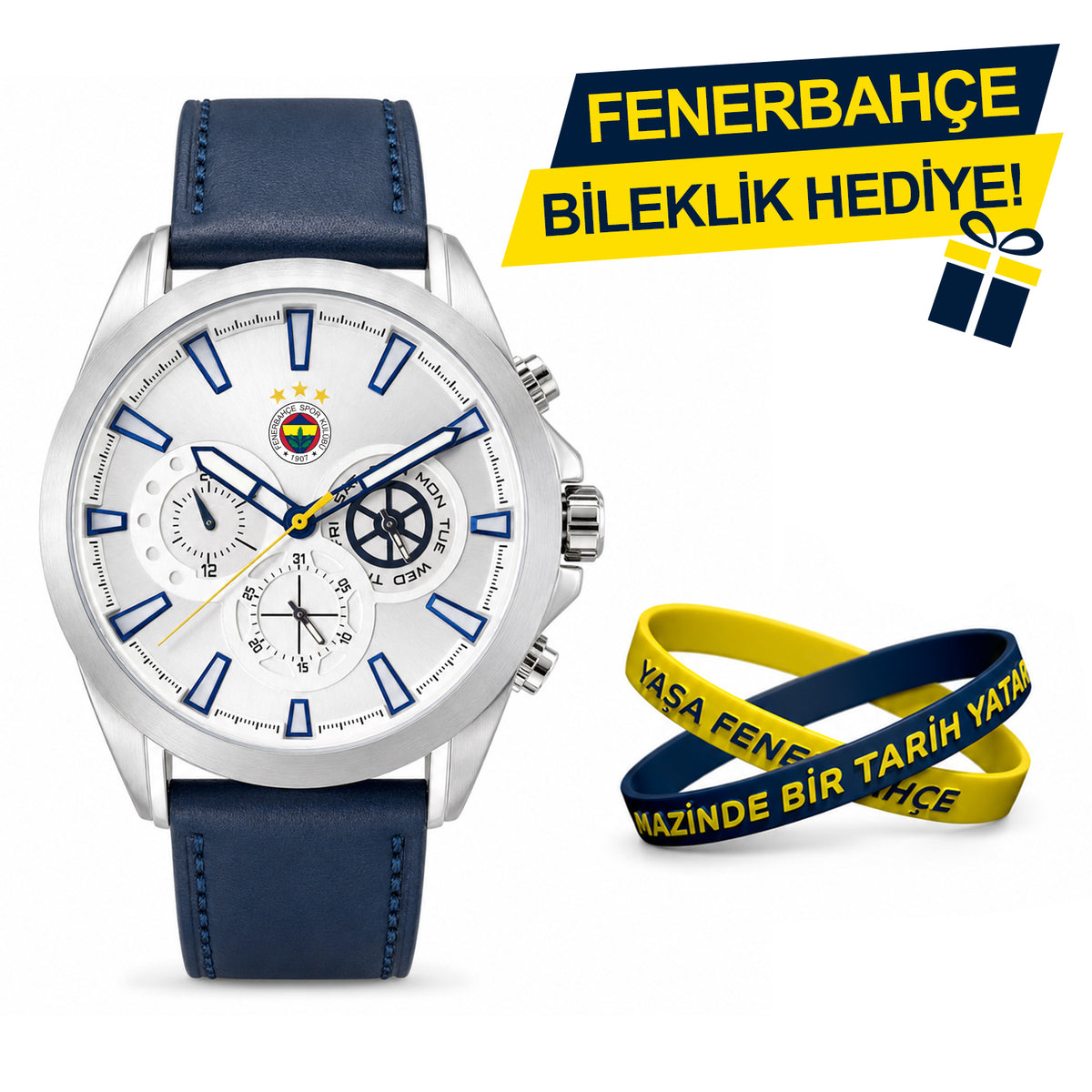 Fenerbahçe Lisanslı Kol Saati HA036E6S20 - FB Bileklik Hediyeli