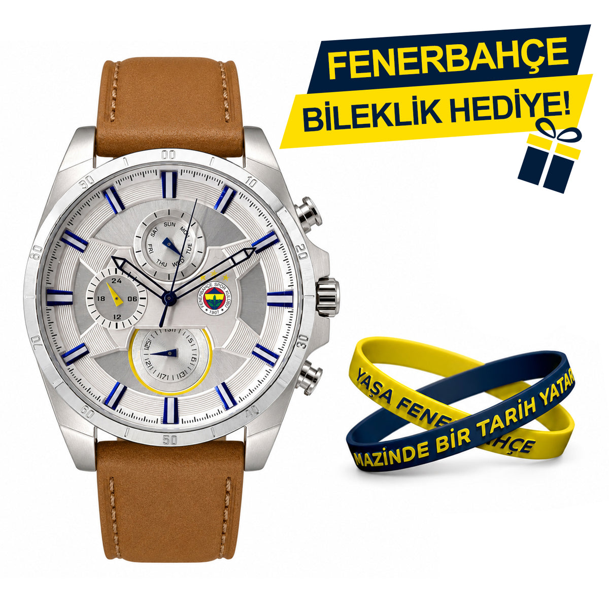 Fenerbahçe Lisanslı Kol Saati HA036E6S25 - FB Bileklik Hediyeli