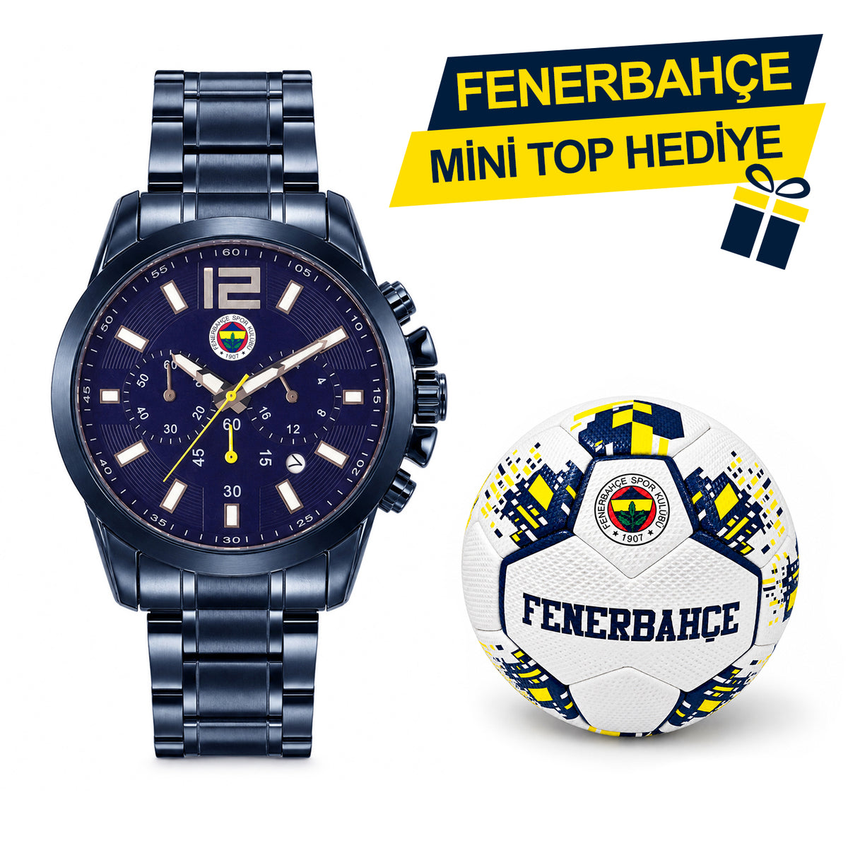 Fenerbahçe Lisanslı Kol Saati HA036T5S23 - FB Mini Top Hediyeli