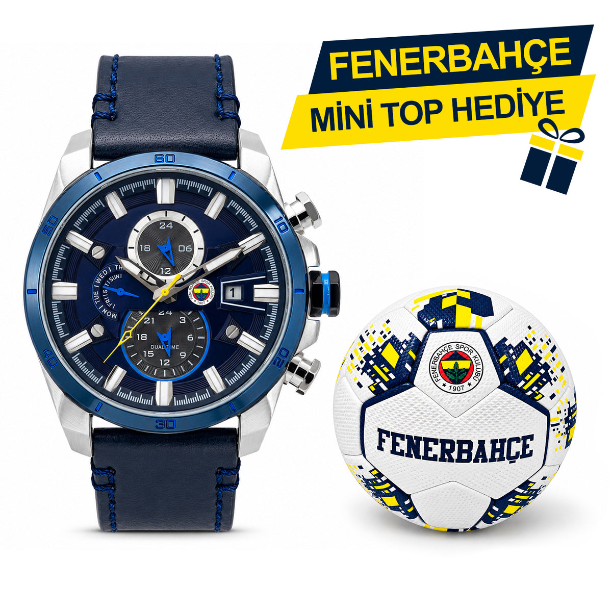 Fenerbahçe Lisanslı Kol Saati HA036T5S76 - FB Mini Top Hediyeli