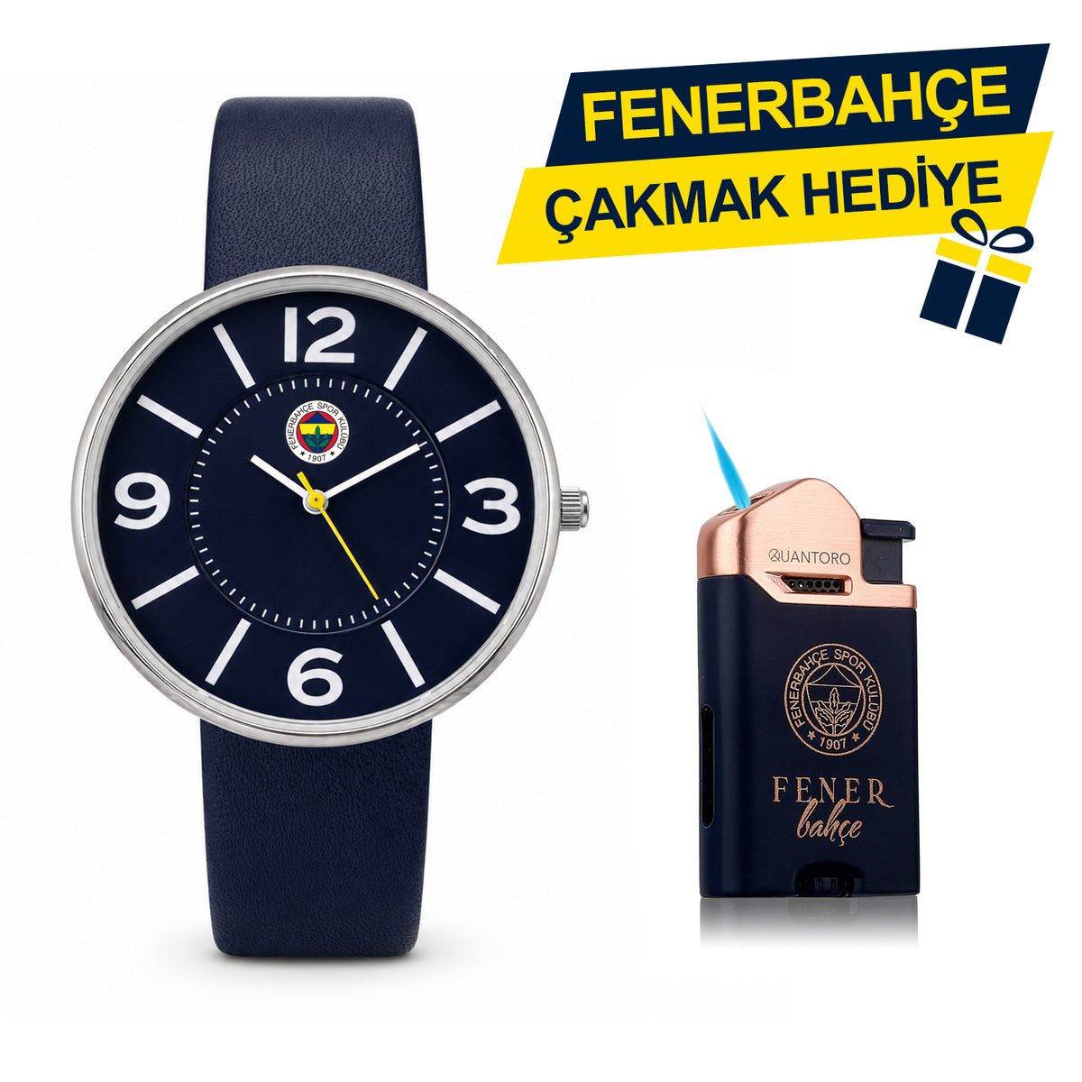 Fenerbahçe Lisanslı Kol Saati HA036T5S99 - FB Çakmak Hediyeli