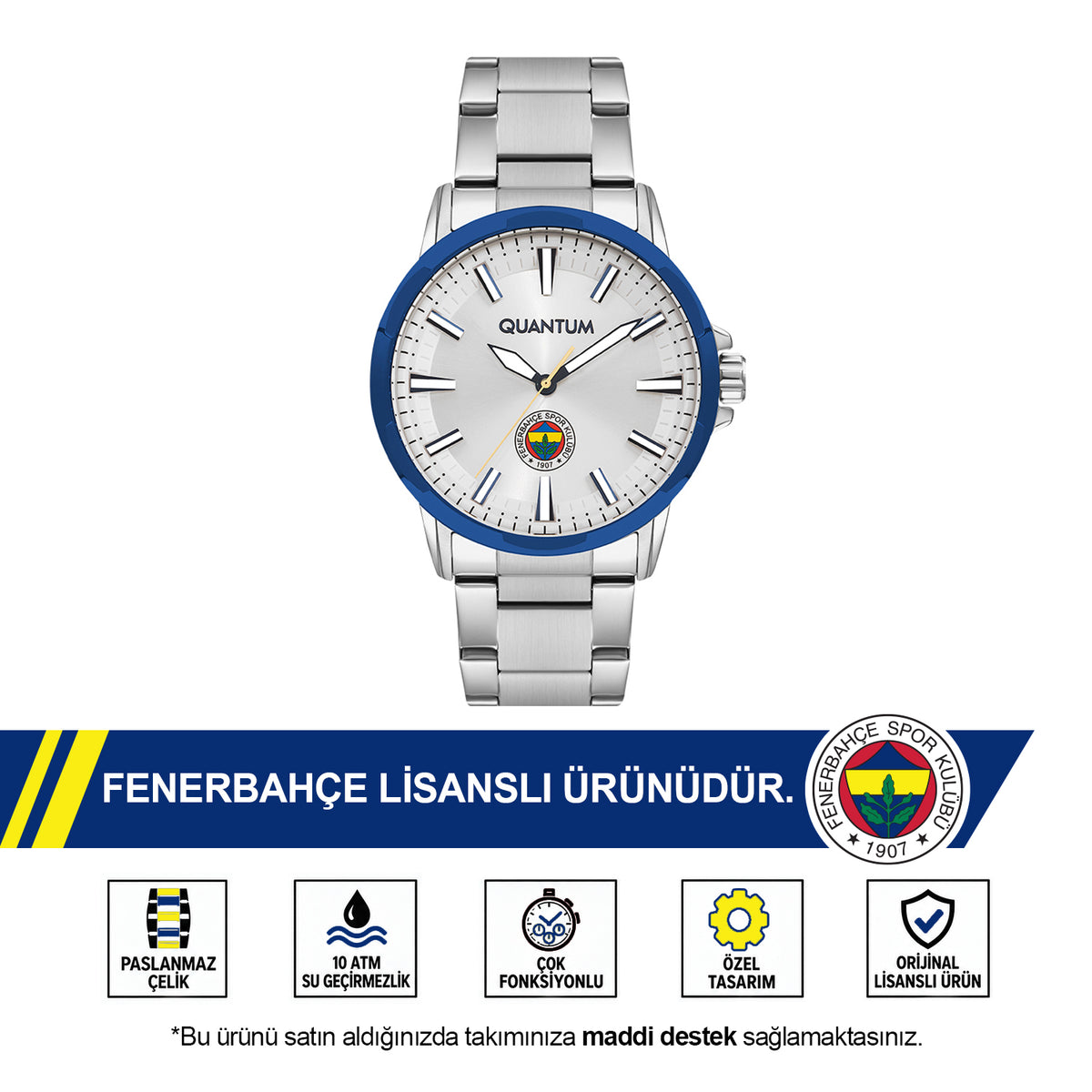 Fenerbahçe Quantum Wristwatch HA036UDS15 - M1 - FB CUP GIFT INCLUDED