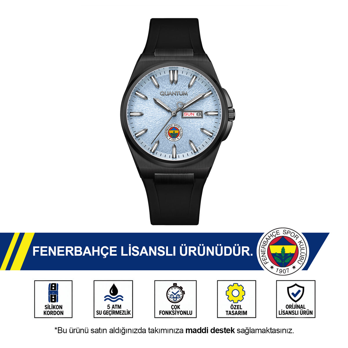 Fenerbahçe Quantum Watch HA036UFS09 SM-3/25 - Includes a Free FB Cup