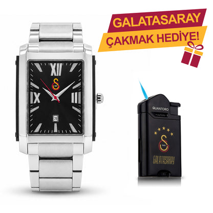Galatasaray Çelik Kol Saati U13631 - GS Çakmak Hediyeli