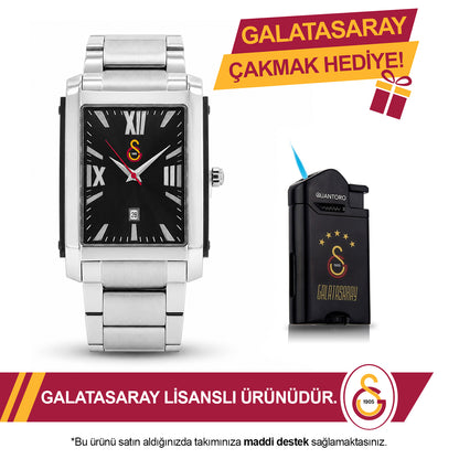 Galatasaray Çelik Kol Saati U13631 - GS Çakmak Hediyeli