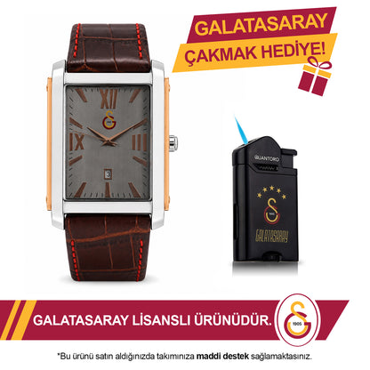 Galatasaray Deri Kol Saati U13632 - GS Çakmak Hediyeli