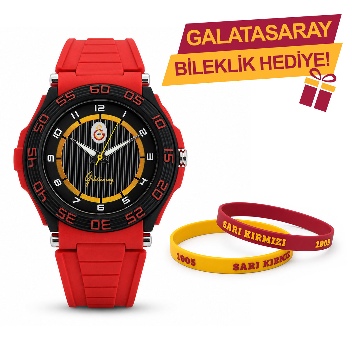 Galatasaray Kol Saati U13605 - GS Bileklik Hediyeli