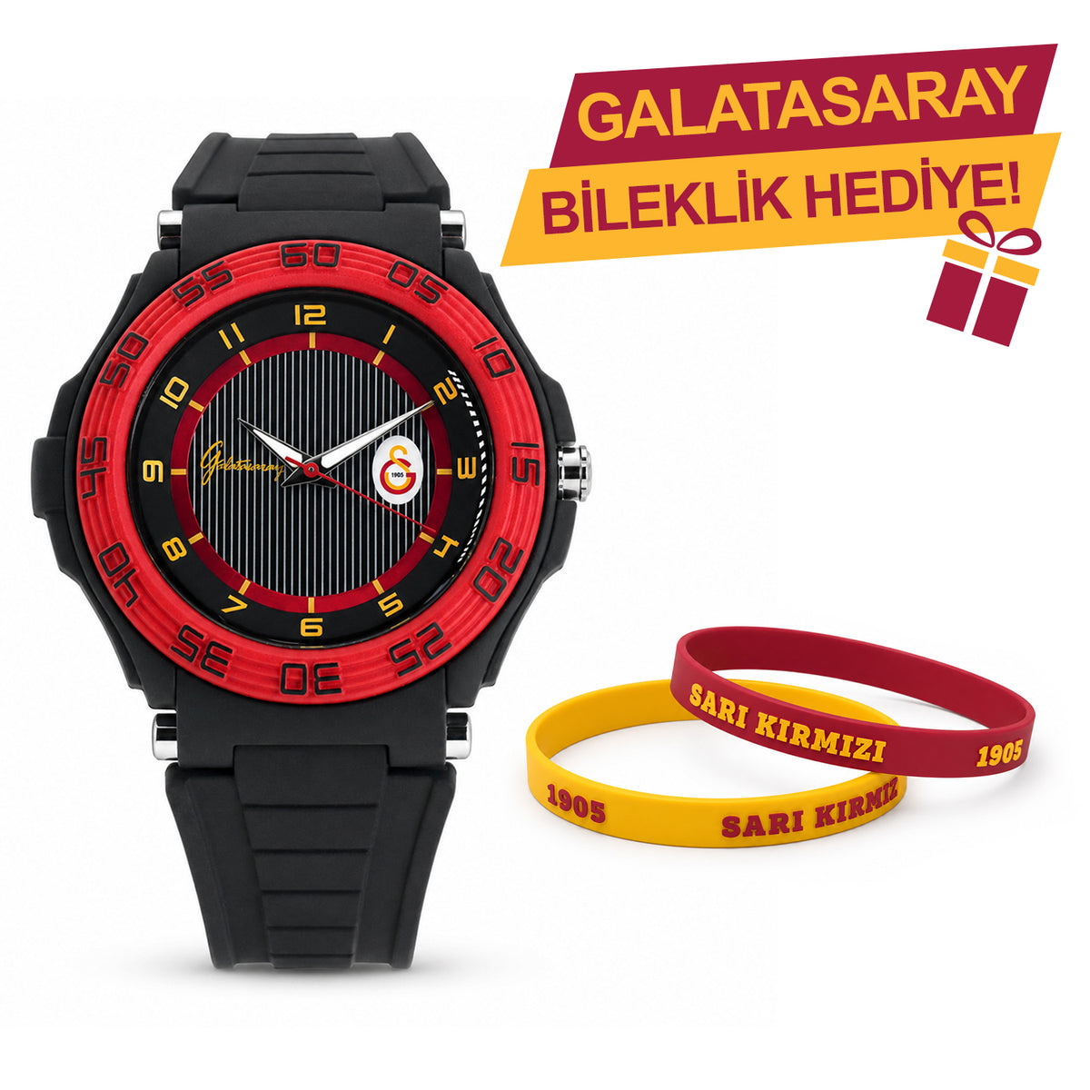 Galatasaray Kol Saati U13607 - GS Bileklik Hediyeli