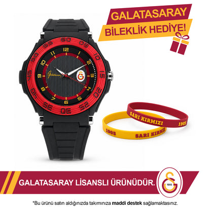 Galatasaray Wristwatch U13607 - GS Keychain Included as a Gift