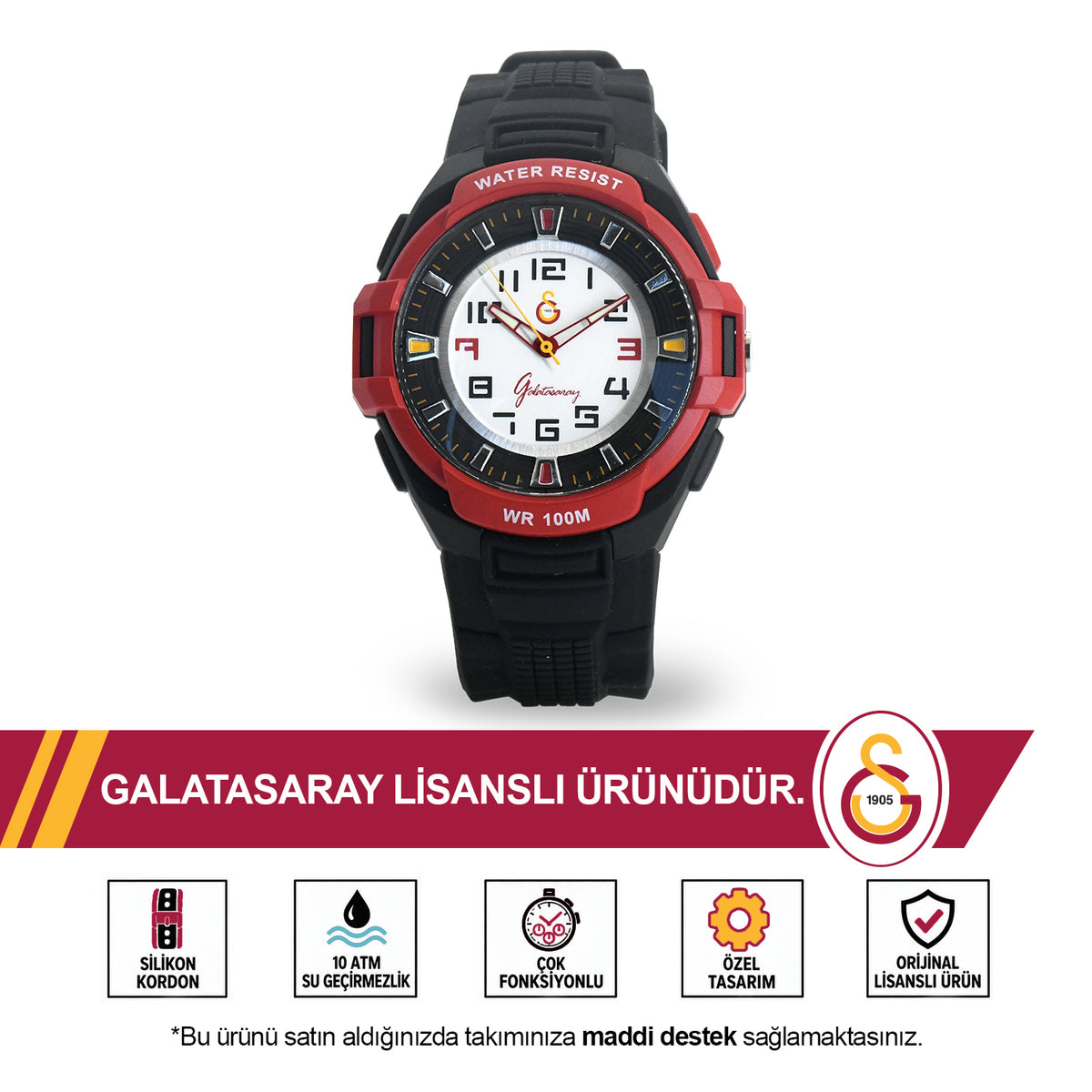 Galatasaray Wristwatch U13618 - GS Keychain Included as a Gift