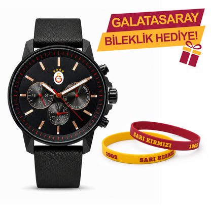 Galatasaray Lisanslı Kol Saati U21327 - GS Bileklik Hediyeli