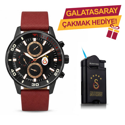 Galatasaray Lisanslı Kol Saati U21334 - GS Çakmak Hediyeli