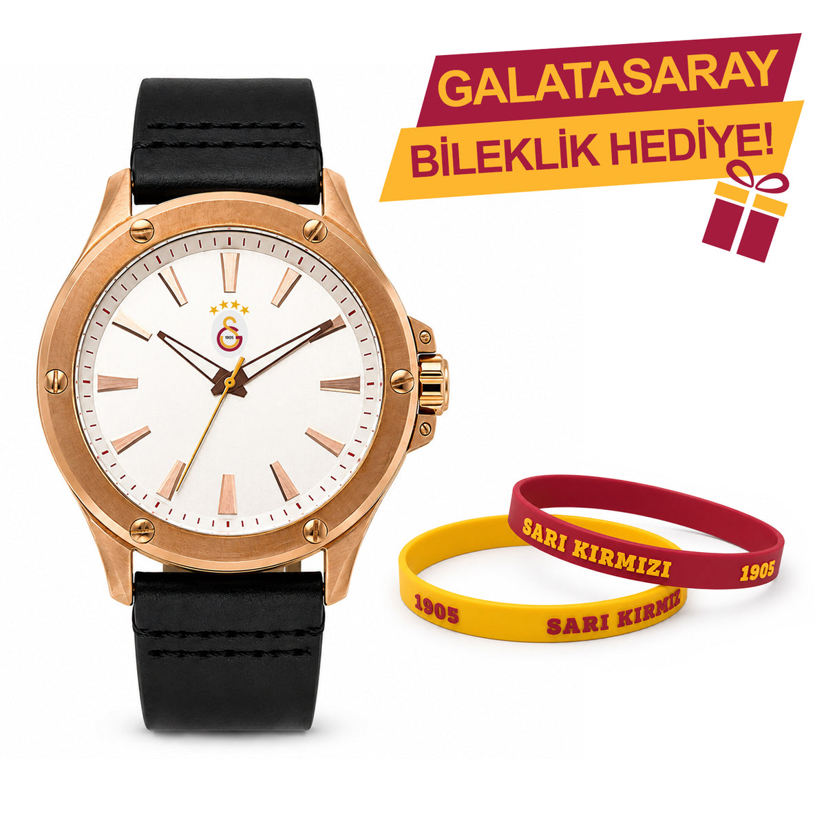 Galatasaray Lisanslı Kol Saati U21738 - GS Bileklik Hediyeli