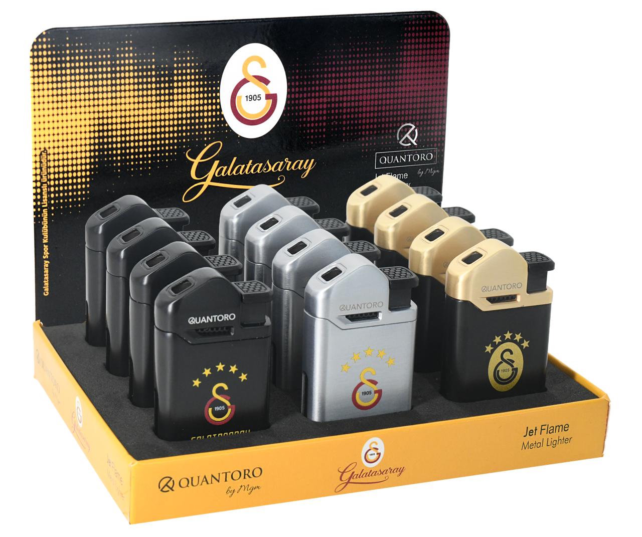 Galatasaray Lisanslı Metal Jet Taraftar Çakmak 12'li Stant