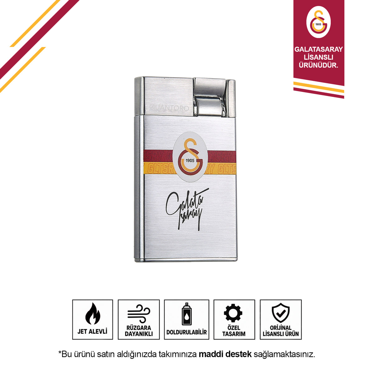 Galatasaray Premium Jet Kutulu Taraftar Çakmak QT-2