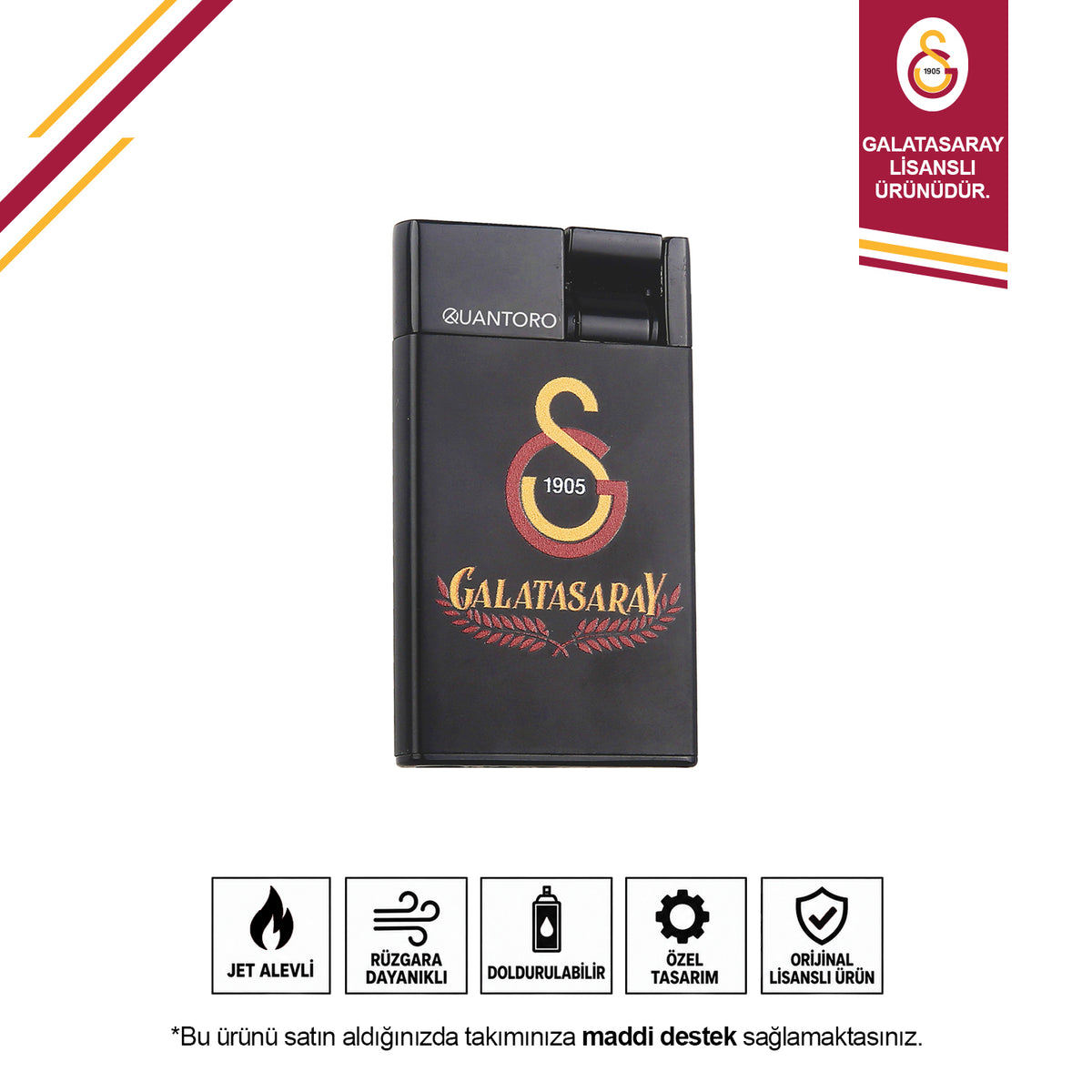 Galatasaray Premium Jet Kutulu Taraftar Çakmak QT-3