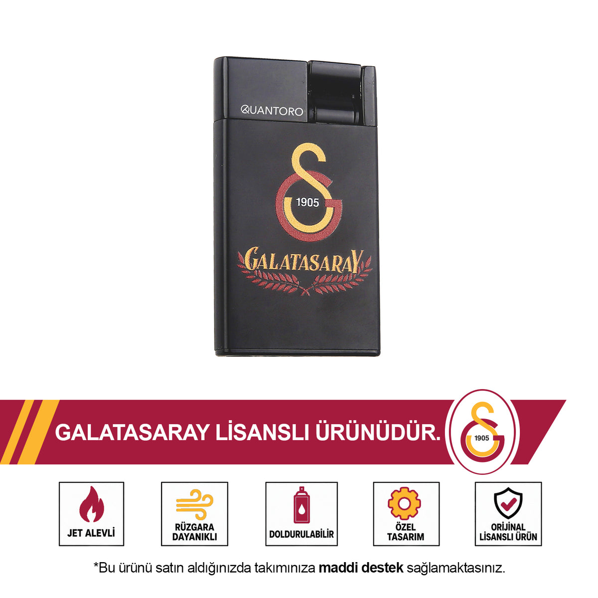 Galatasaray Premium Jet Boxed Fan Lighter QT-3