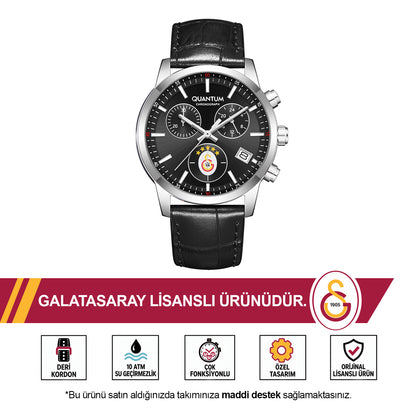 Galatasaray Quantum 5-Star Watch 25/D1 U251565 - GS Cup Included as a Gift