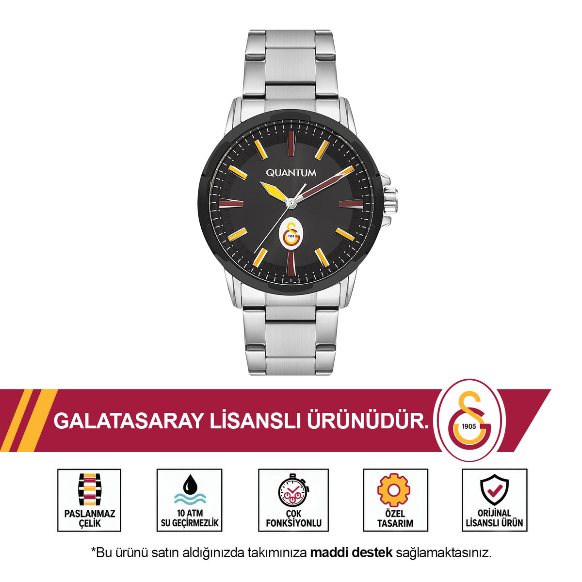 Galatasaray Quantum Wristwatch U231273 - M2 - FREE GS CUP