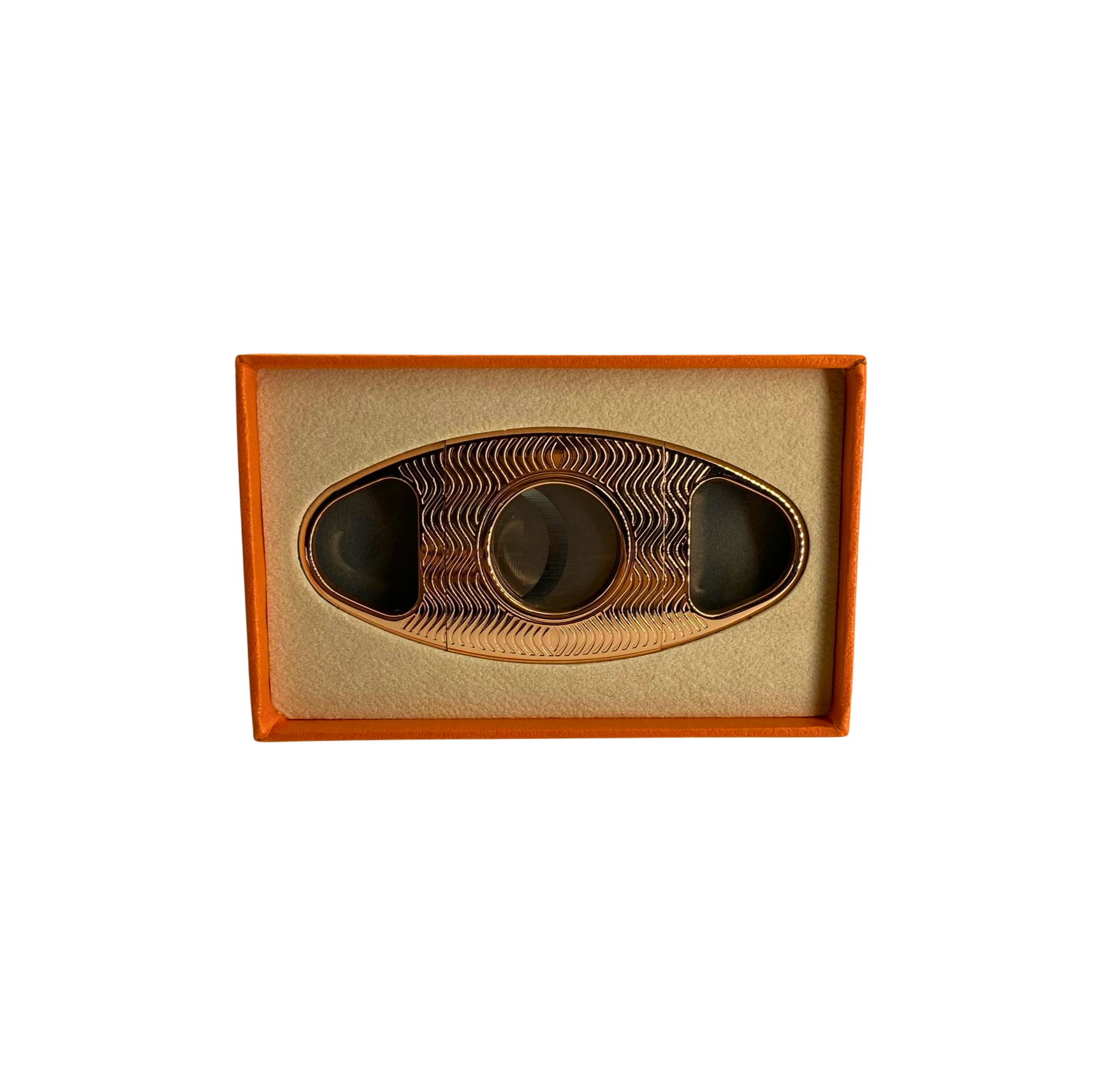 QNN Deri Kılıflı Rosegold Puro Kesici