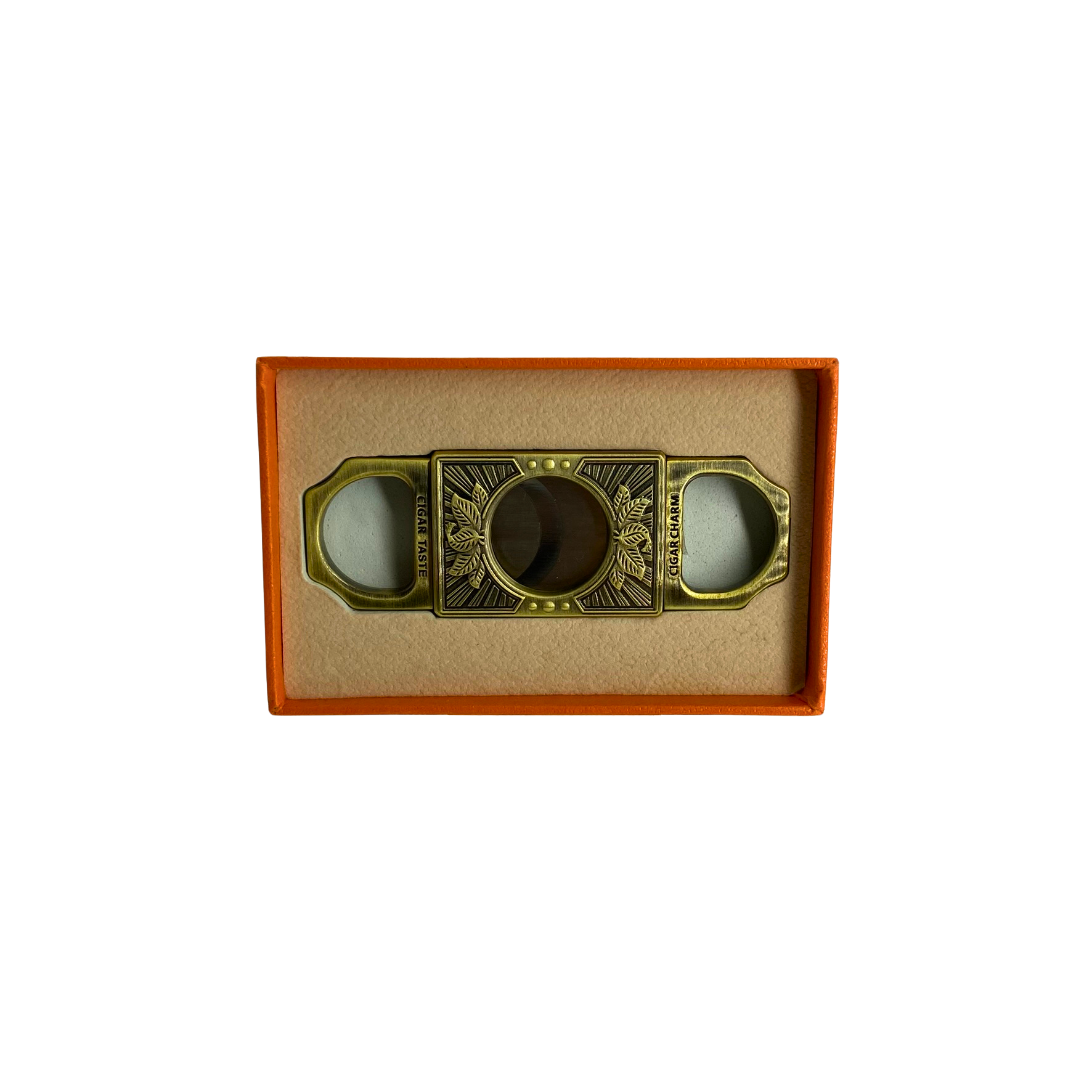 QNN Deri Kılıflı Bronz Puro Kesici