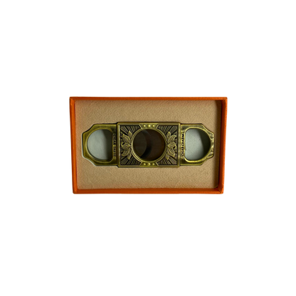 QNN Deri Kılıflı Bronz Puro Kesici