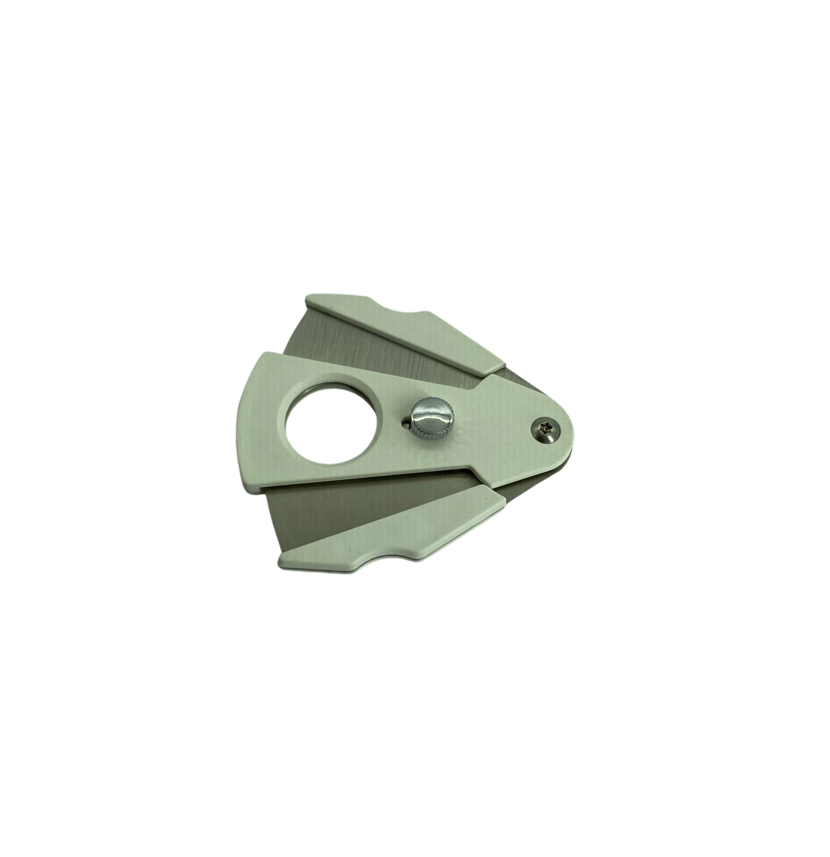 QNN Deri Kılıflı Kelebek Dizayn Beyaz Puro Kesici