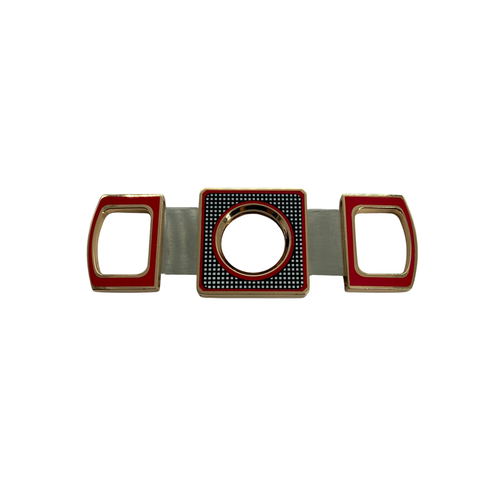 QNN Kırmızı Desenli Köşeli Puro Kesici