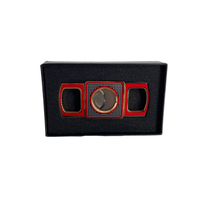 QNN Kırmızı Desenli Köşeli Puro Kesici