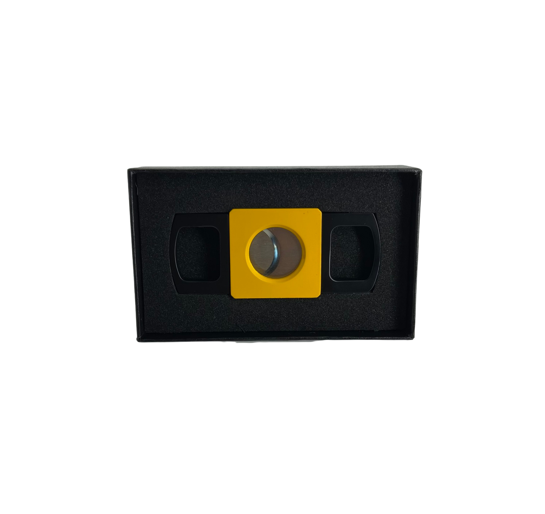 QNN Sarı-Siyah Köşeli Puro Kesici