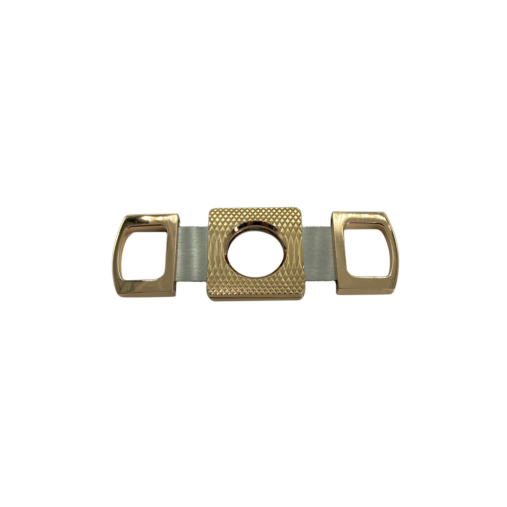 QNN Rosegold Gövdesi Desenli Köşeli Puro Kesici