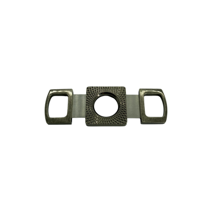 QNN Koyu Gri Gövdesi Desenli Köşeli Puro Kesici