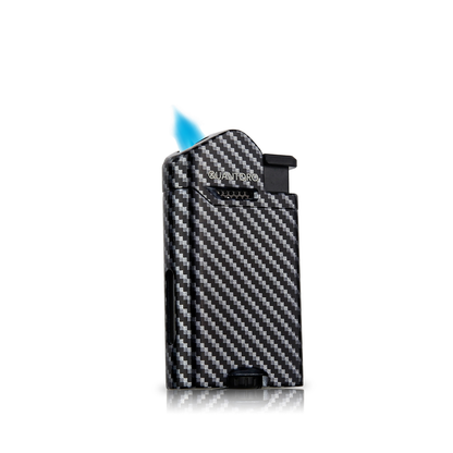 Quantoro Metal Perde Jet Çakmak Black Carbon