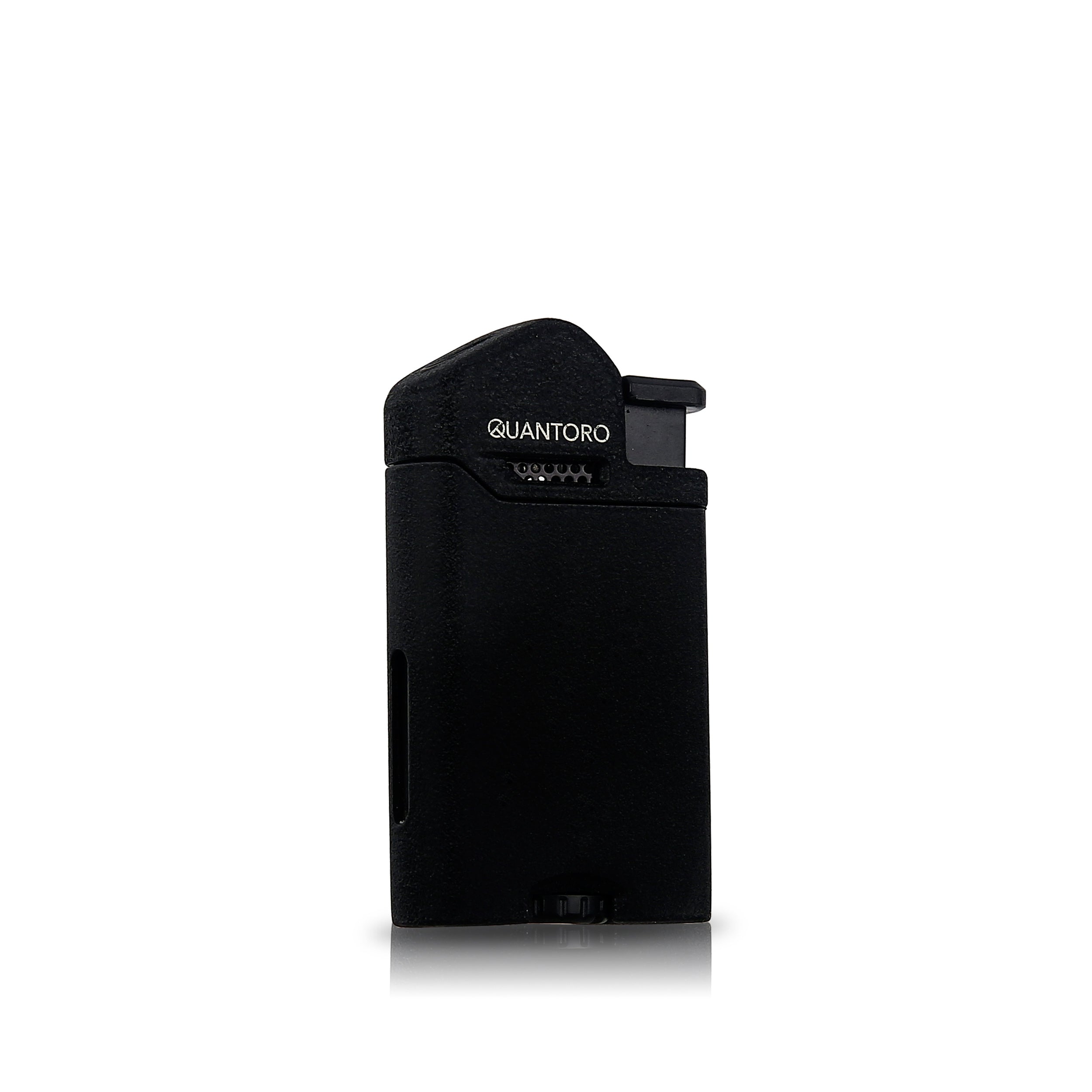 Quantoro Metal Perde Jet Çakmak Black Crackle