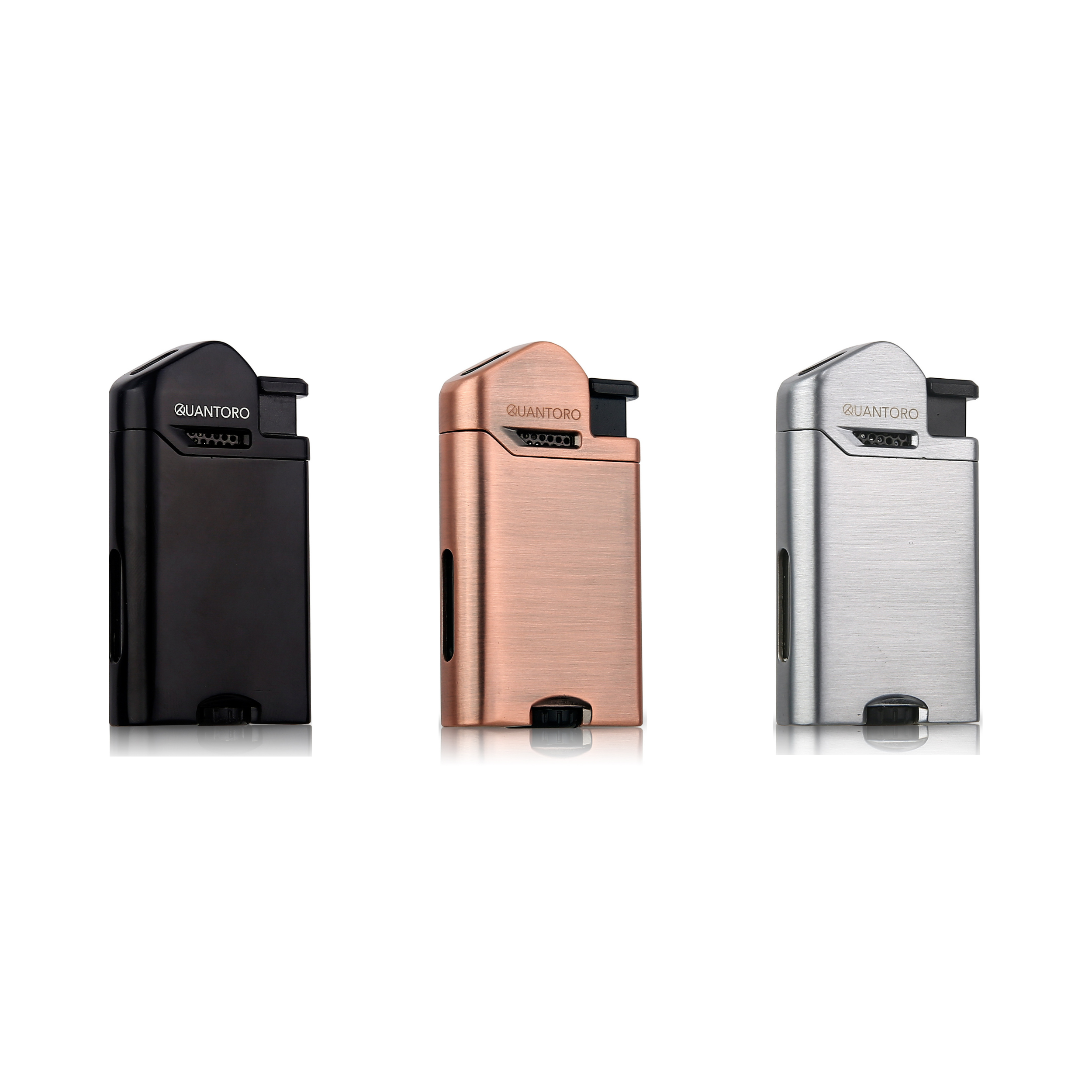 Quantoro Metal Perde Jet Çakmak Copper