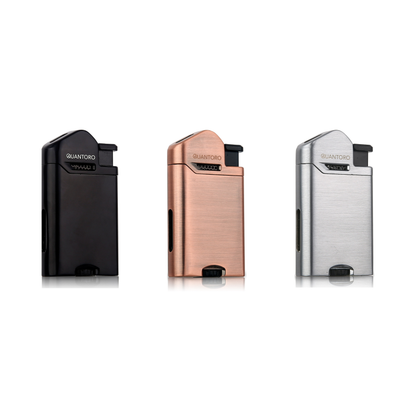 Quantoro Metal Perde Jet Çakmak E-Black