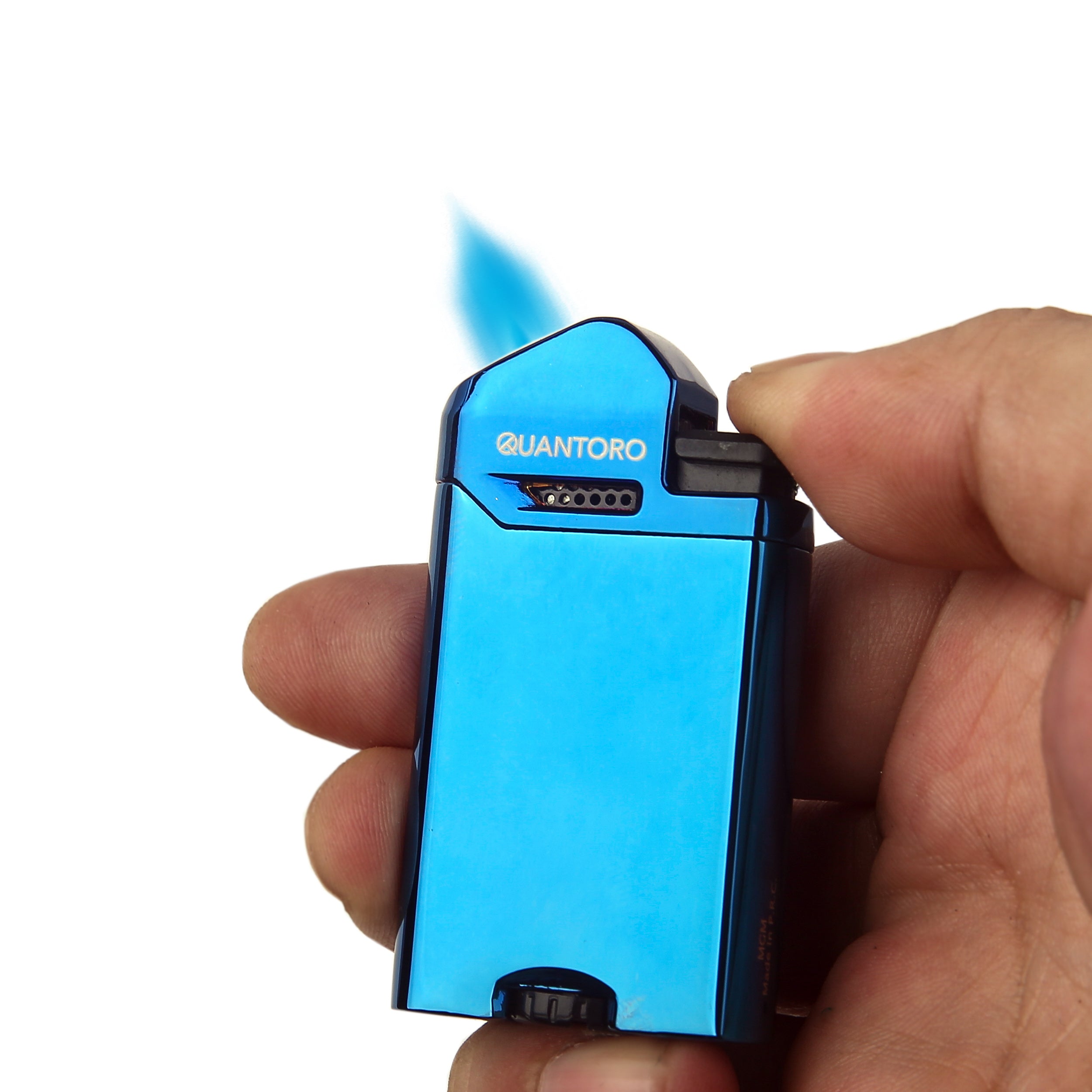 Quantoro Metal Perde Jet Çakmak Ice Blue