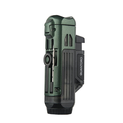 Quantoro MGM04-10 Delicili İğneli Çift Jet Alev Green Çakmak