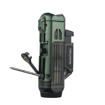 Quantoro MGM04-10 Delicili İğneli Çift Jet Alev Green Çakmak