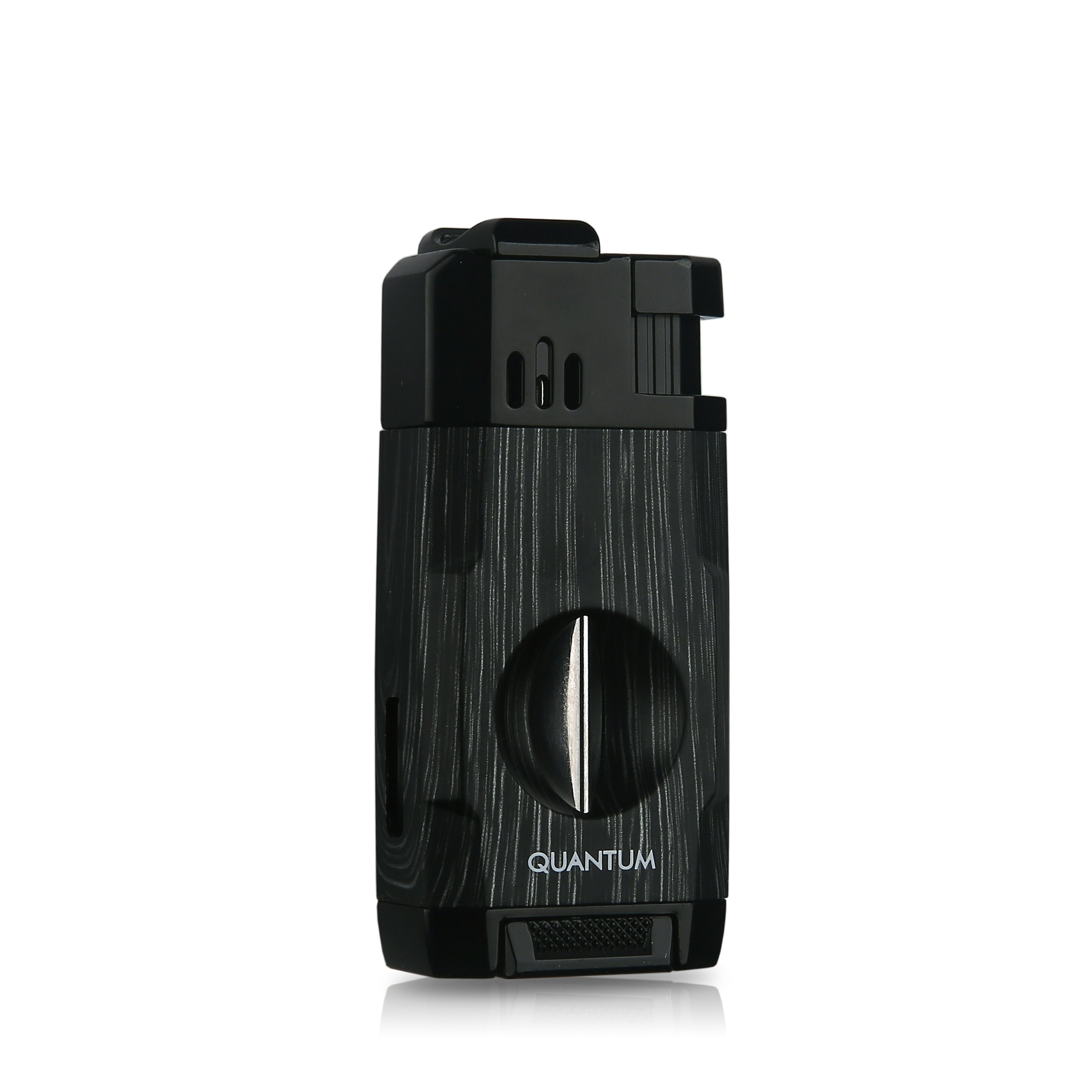 MGM-15 Black Wood Çift Torch Jet Alev V-Cut Çakmak