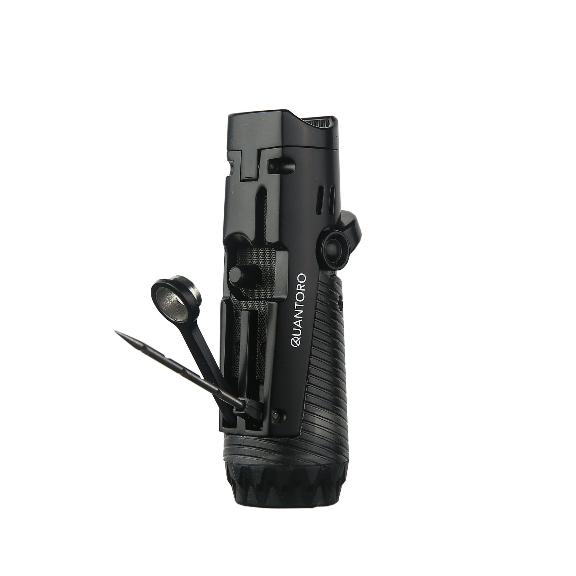 Quantoro MGM04-9 Delicili İğneli Üçlü Jet Alev E-Black Çakmak