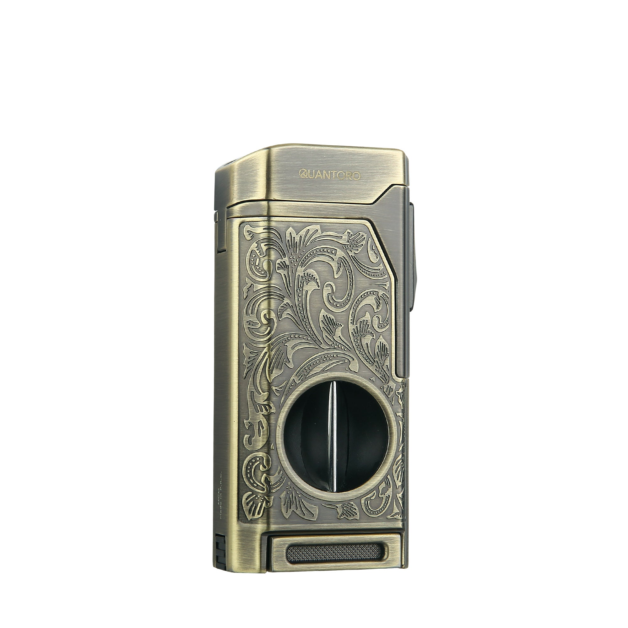 Quantoro MGM05-31 Kesicili Dörtlü Jet Alev Bronze Çakmak