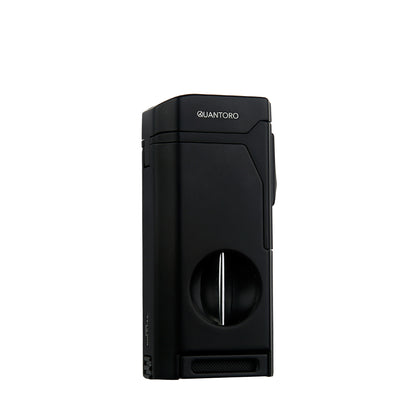 Quantoro MGM05-31 Kesicili Dörtlü Jet Alev E Black Çakmak