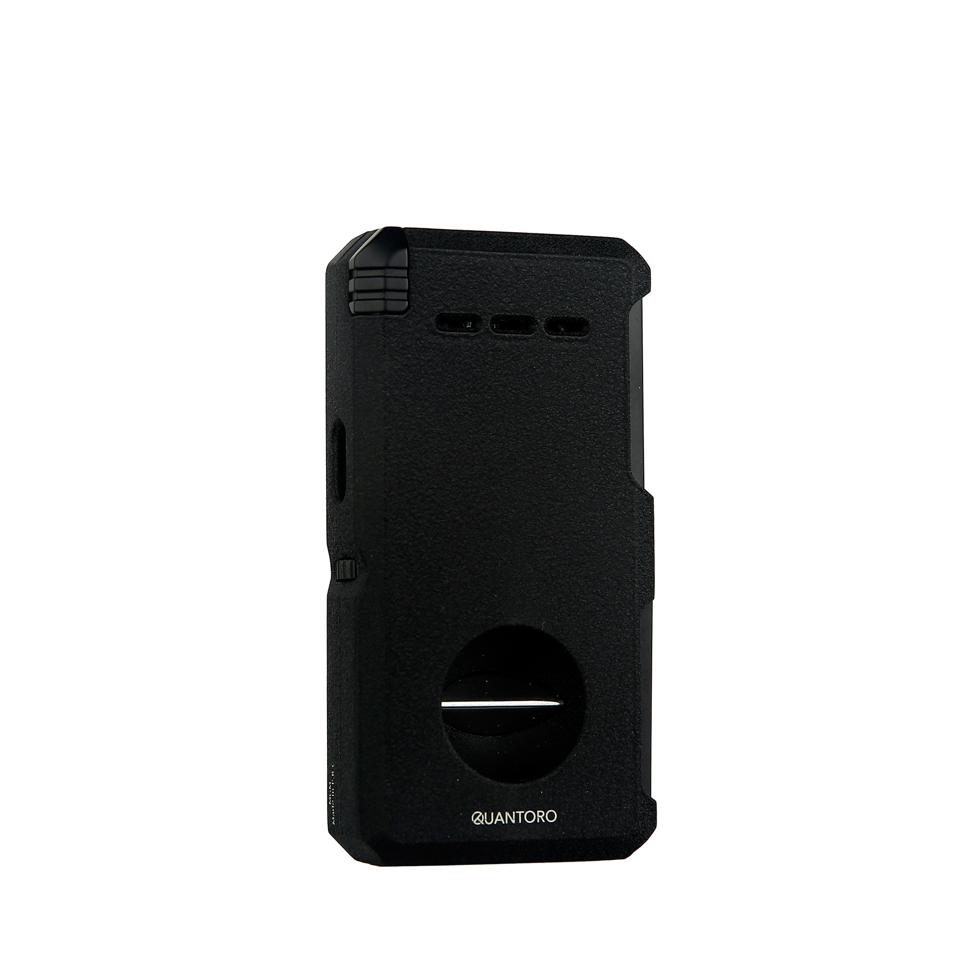 Quantoro MGM05-32 Kesicili Delicili İğneli Çift Jet Alev Black Crackle Çakmak