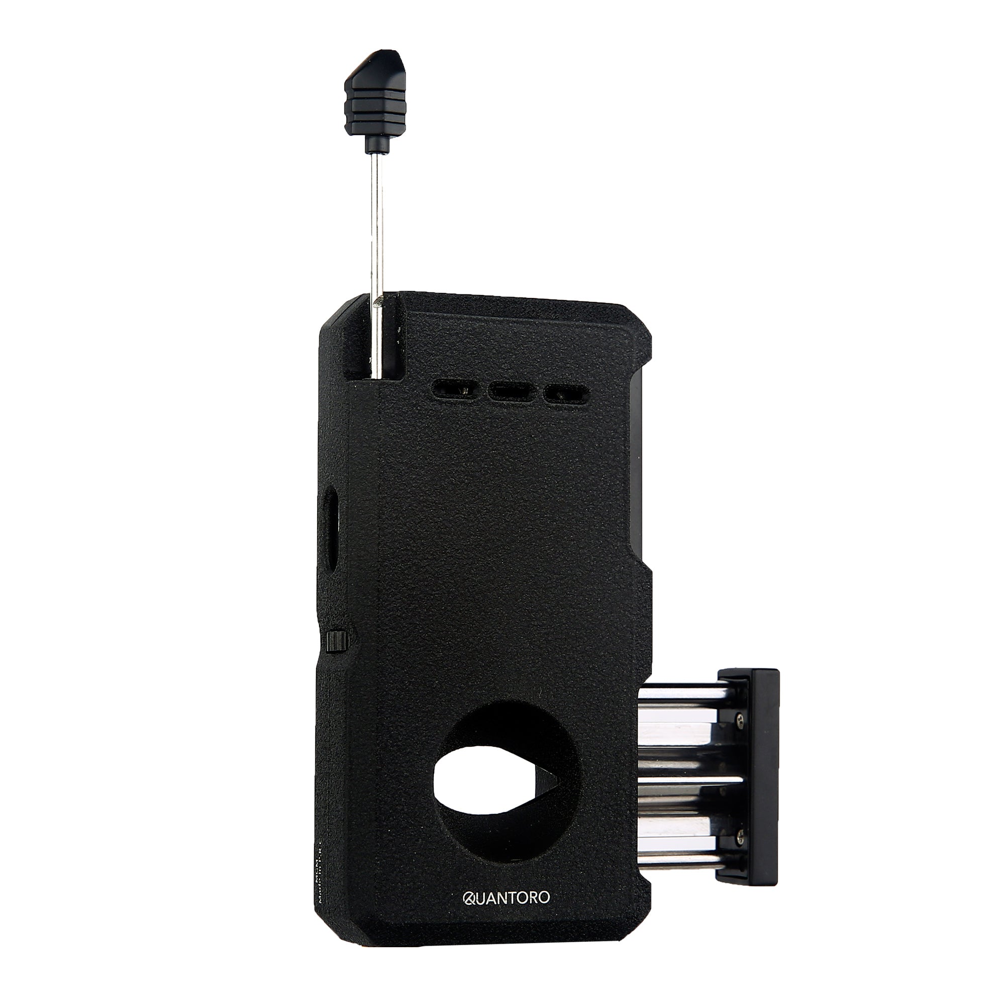 Quantoro MGM05-32 Kesicili Delicili İğneli Çift Jet Alev Snow Silver Çakmak