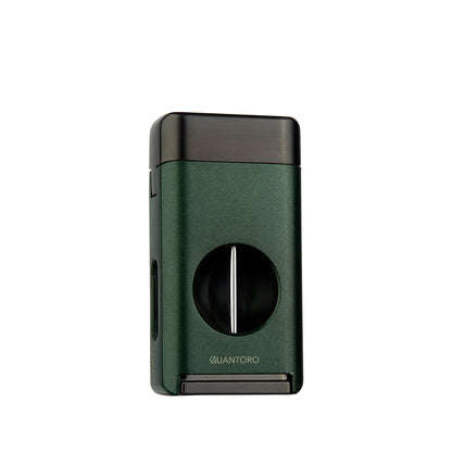 Quantoro MGM05-35 Kesicili Dinlendiricili Üçlü Jet Alev Green Çakmak