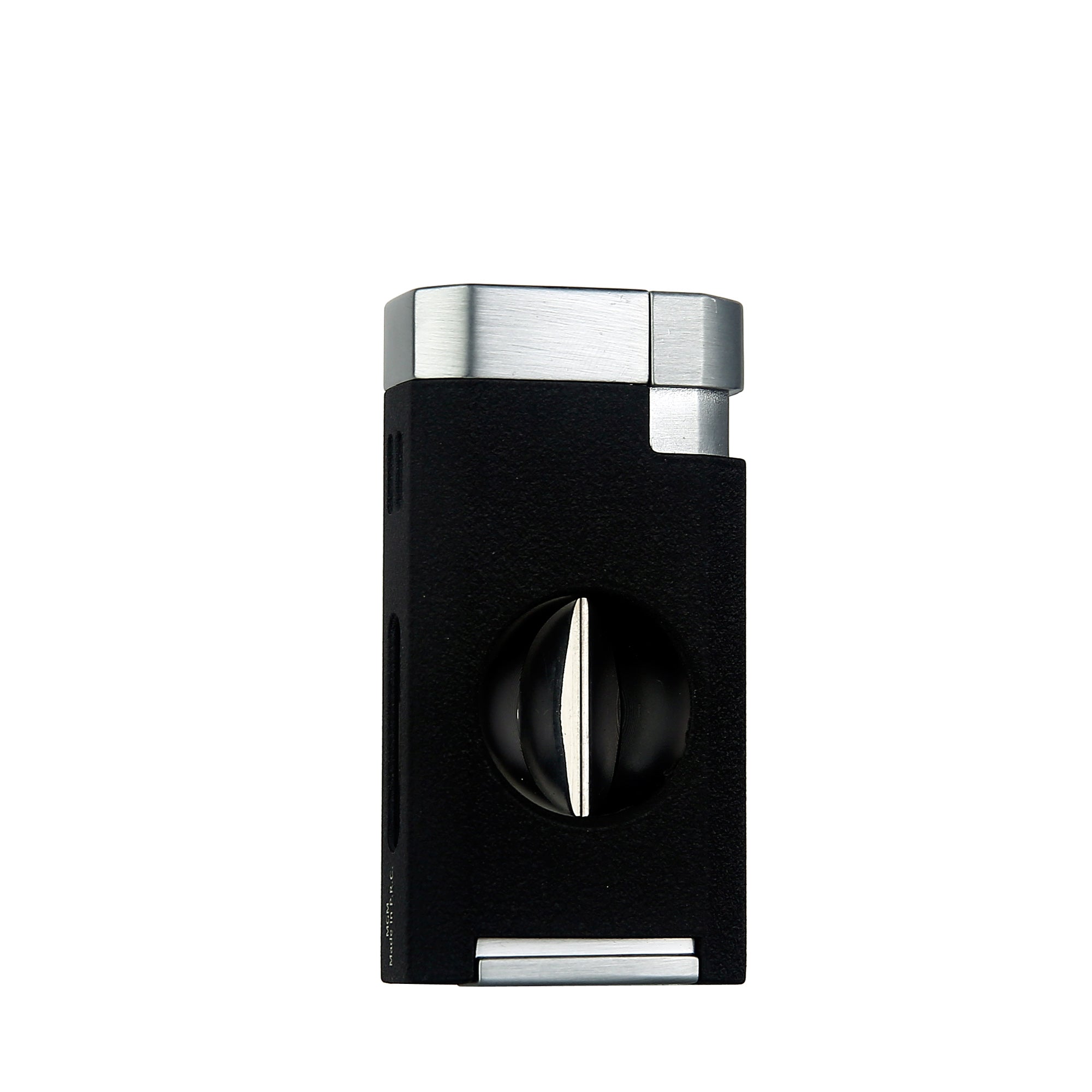 Quantoro MGM05-39 Kesicili Üçlü Jet Alev Chrome Black Çakmak