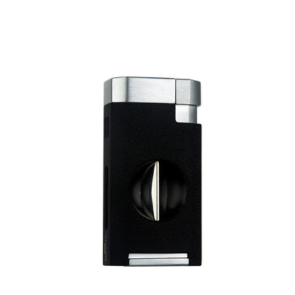 Quantoro MGM05-39 Kesicili Üçlü Jet Alev Chrome Black Çakmak