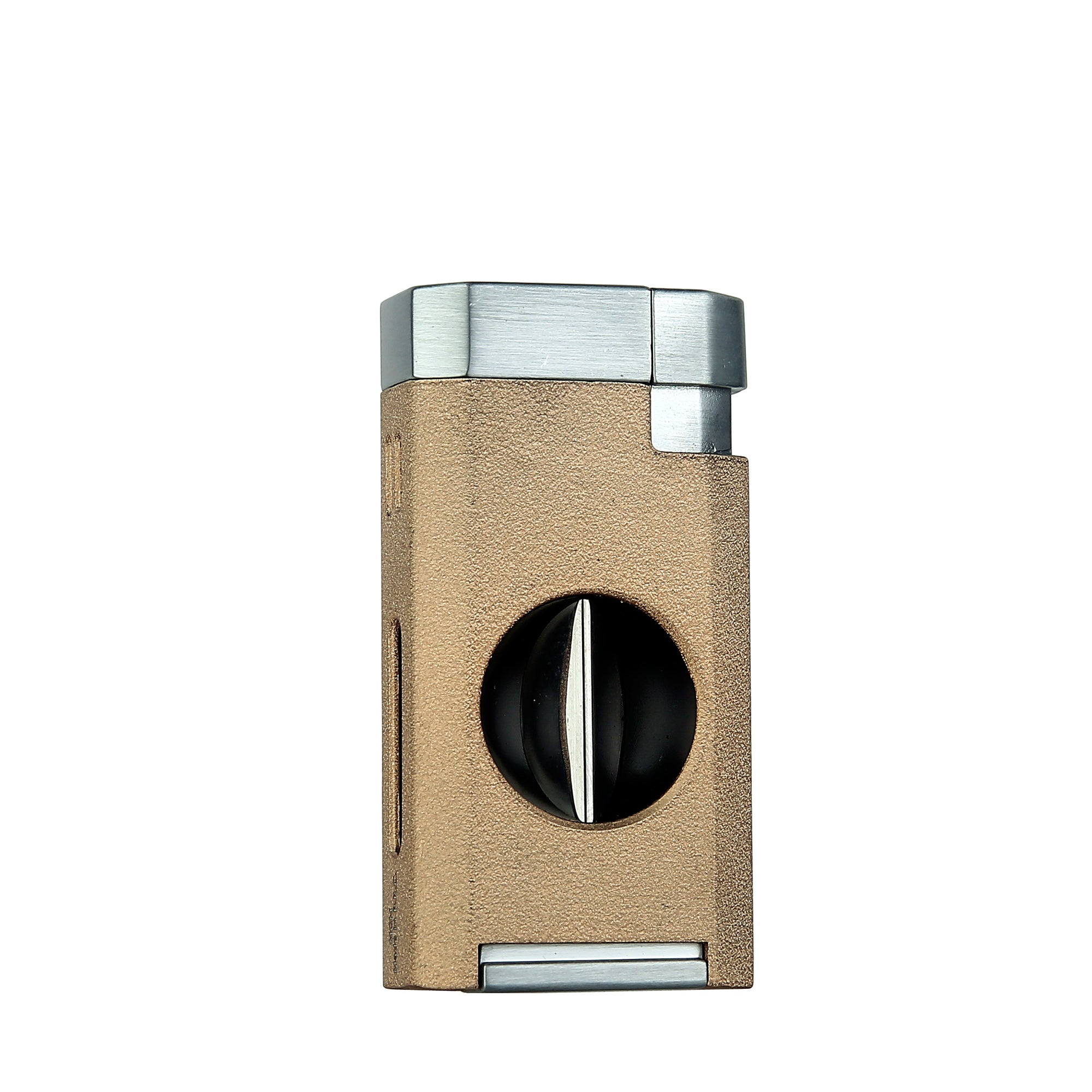 Quantoro MGM05-39 Kesicili Üçlü Jet Alev Chrome Gold Çakmak