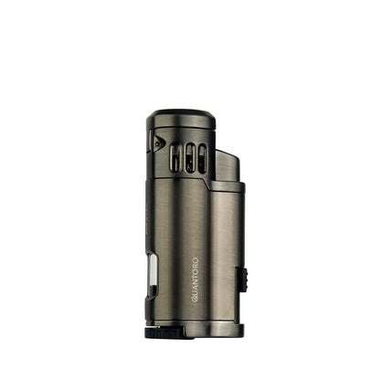 Quantoro MGM05-43 Delicili Üçlü Jet Alev Gunmetal Çakmak